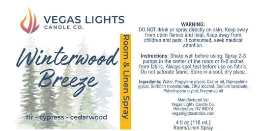 Winterwood Breeze Room & Linen Spray (Fir, Cypress & Cedarwood Scent)